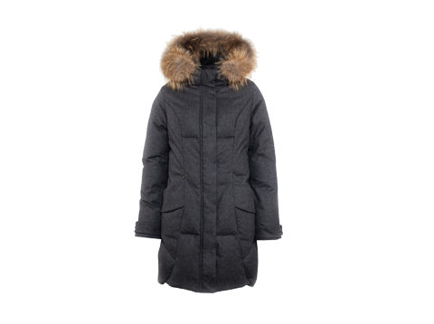 女款羽絨服，外貿(mào)可脫卸貉子毛羽絨服